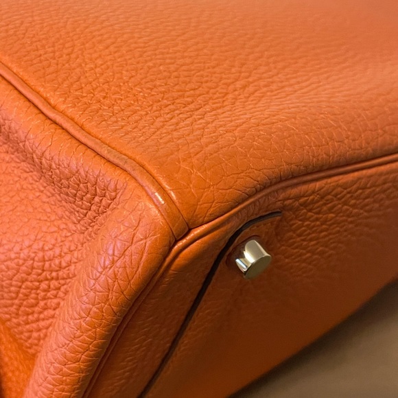 Hermès Birkin 30 orange with GhW - Picture 4 of 12